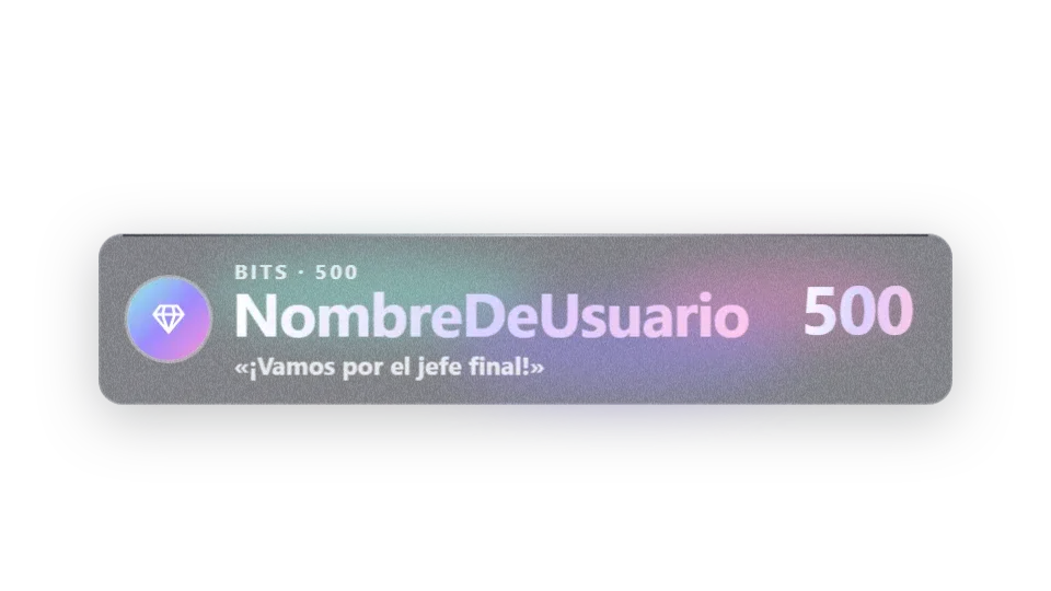 Alerta «Bits» del pack Cristal
